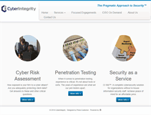 Tablet Screenshot of cyberintegrity.com